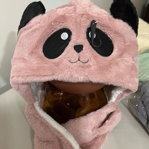 Pink Panda Kids Hat
